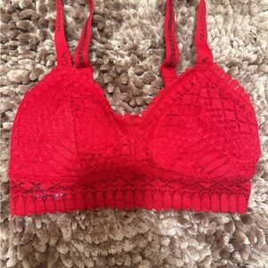 Nautica Vibrant Red Lace Bralette